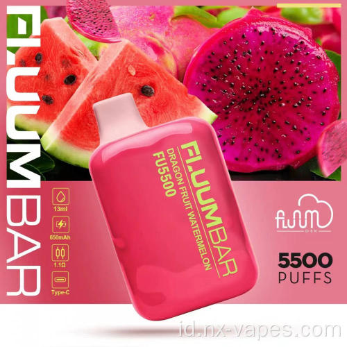 5500 Puffs Bar Fluum Rokok sekali pakai